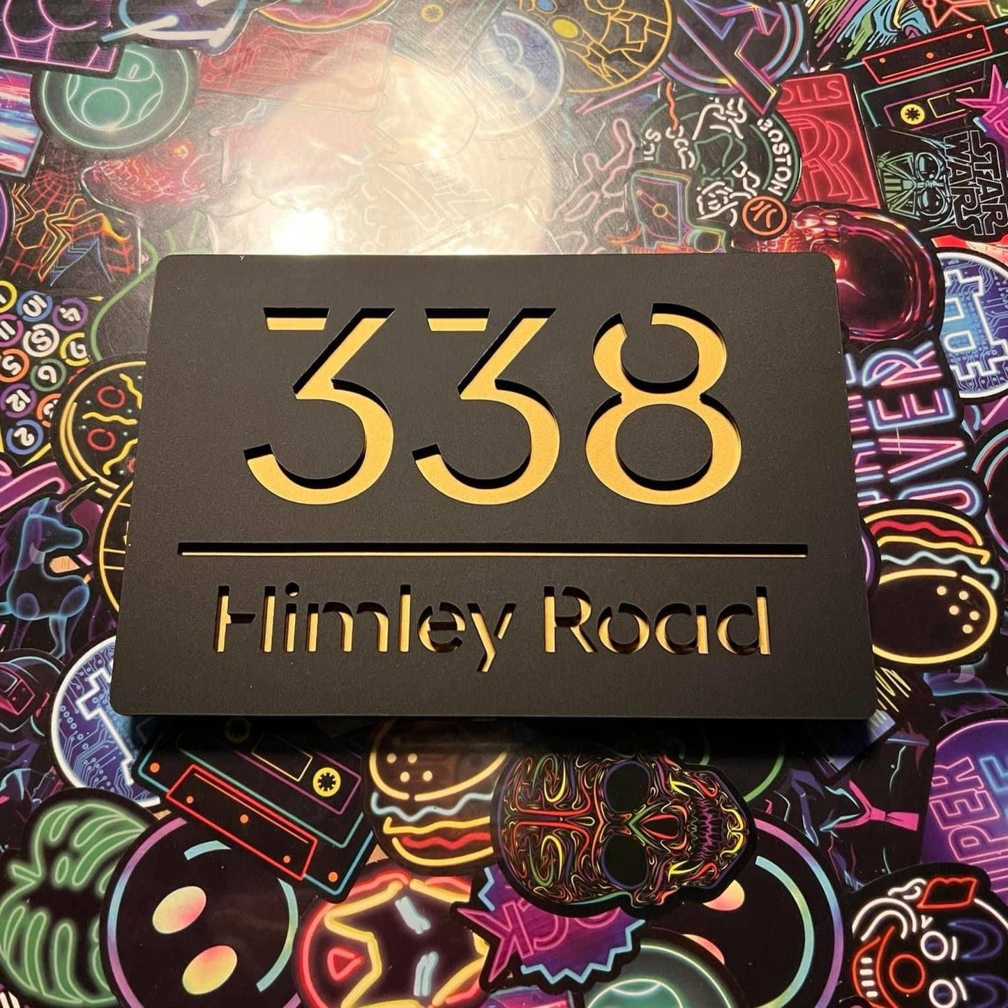 Personalised Floating House Address Sign Plaque
