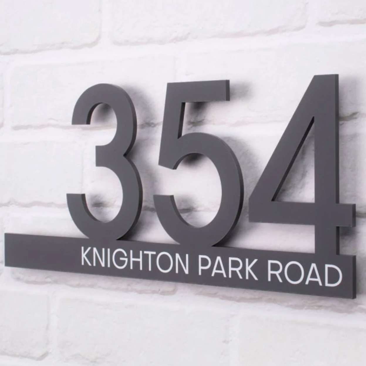 Personalised Modern 3D Effect Acrylic Floating House Address Sign