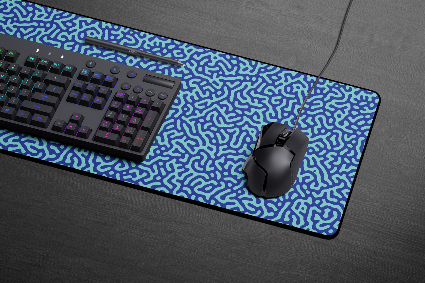 Mouse Mat - Size XL - Gaming Pad - 90 x 35 CM - Deep Sea
