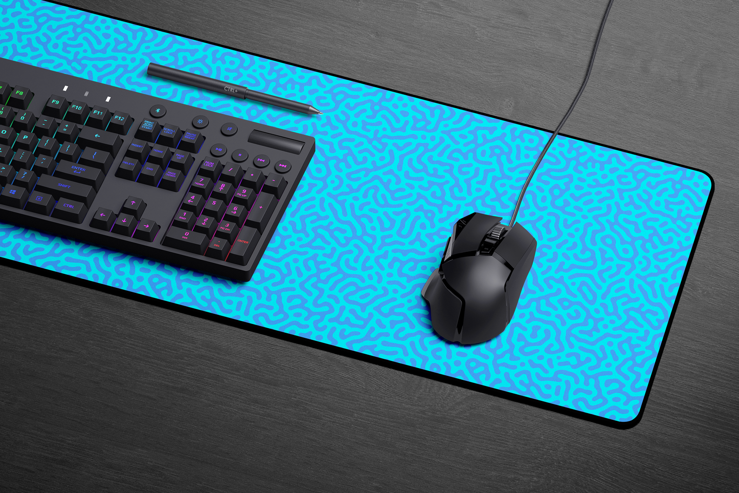 Mouse Mat - Size XL - Gaming Pad - 90 x 35 CM - Bahama Blue
